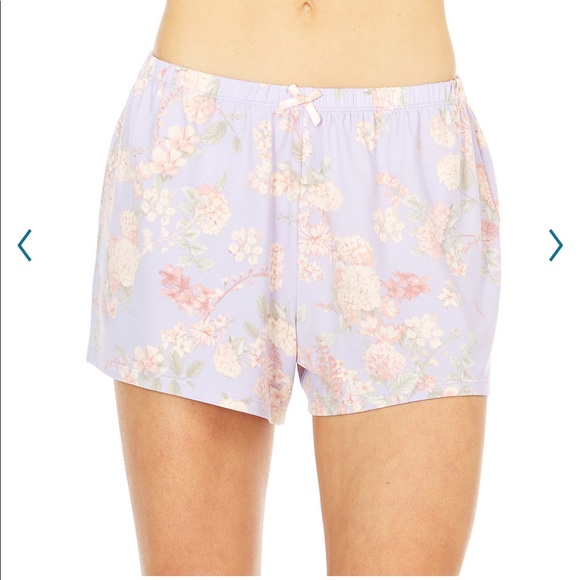 *SOLD* NWT Flora by Flora Nikrooz 2 Pack Pajama Shorts Floral Stripes Size S - Picture 3 of 4